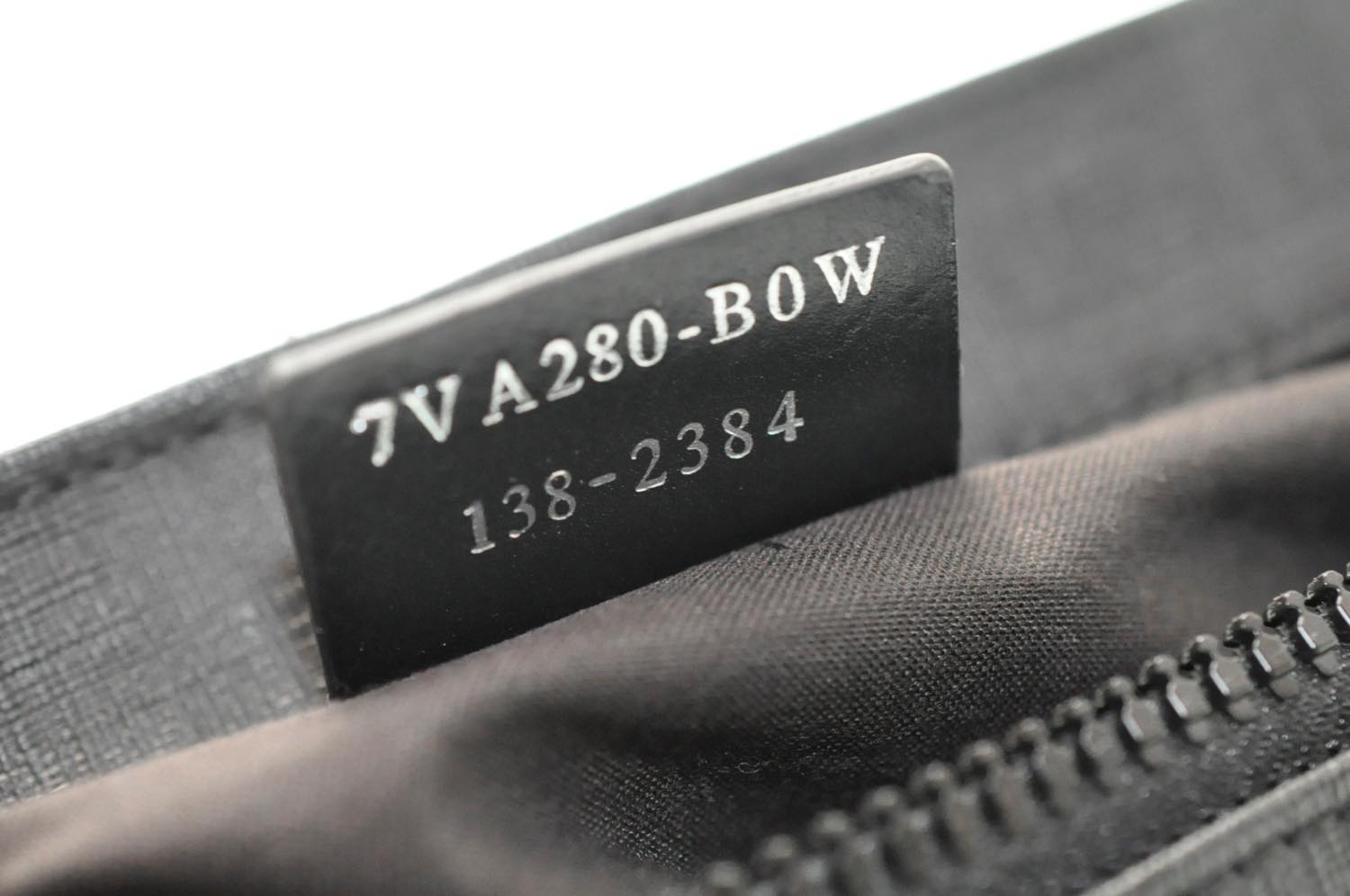 FENDI Zucca Leather Waist Bag Leather Black am1321s