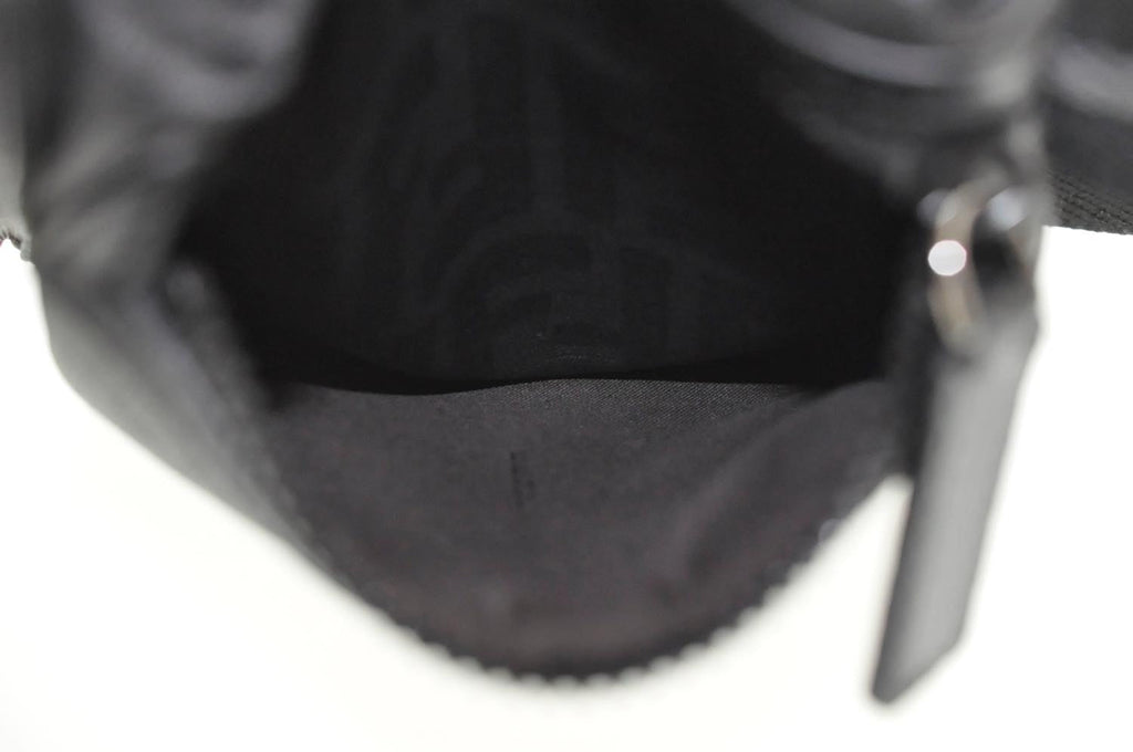 FENDI Zucca Leather Waist Bag Leather Black am1321s