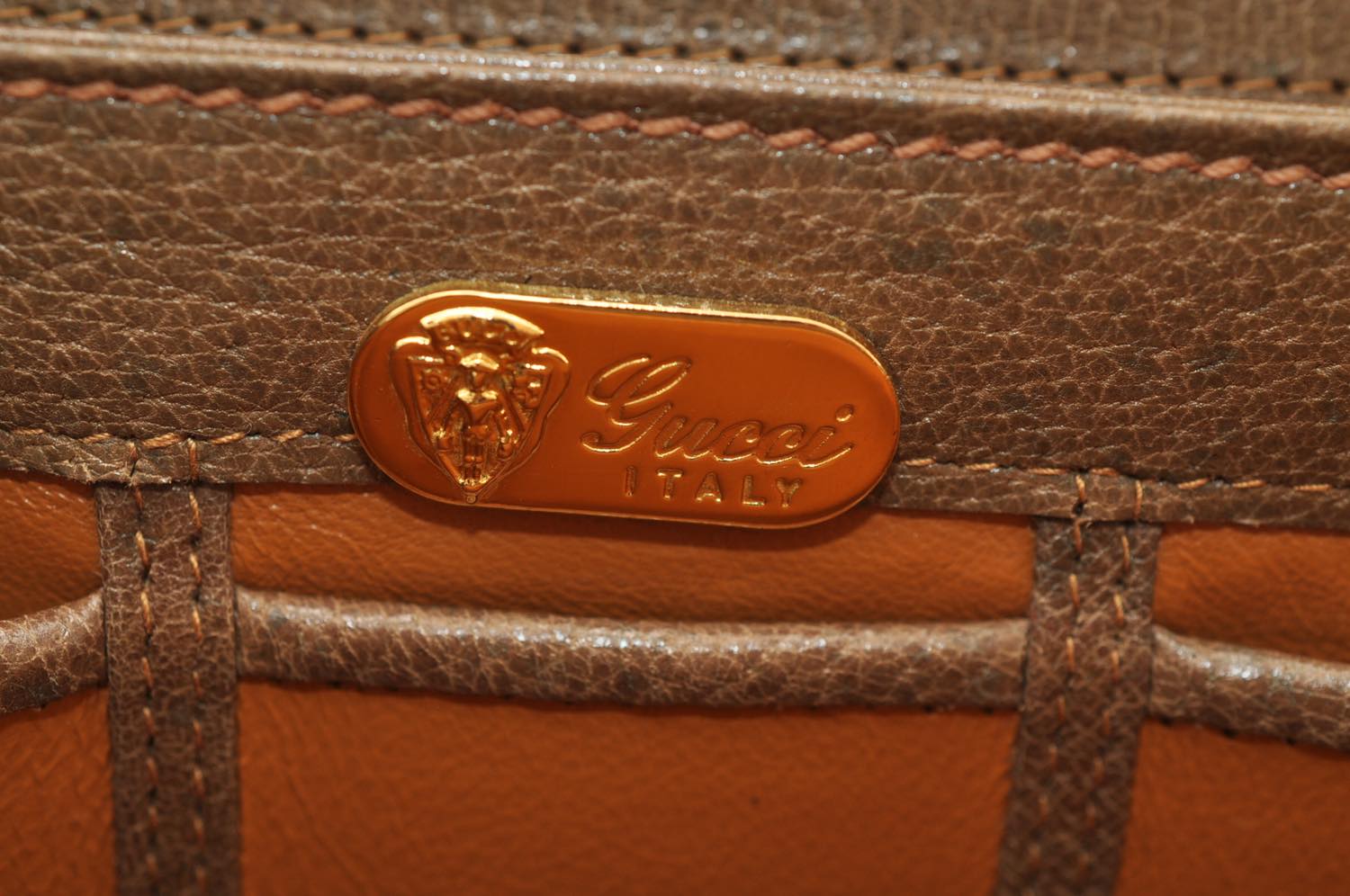 GUCCI Shoulder Bag Leather Brown am2327s
