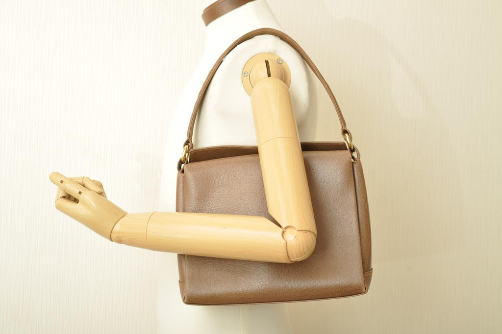 GUCCI Shoulder Bag Leather Brown am2327s