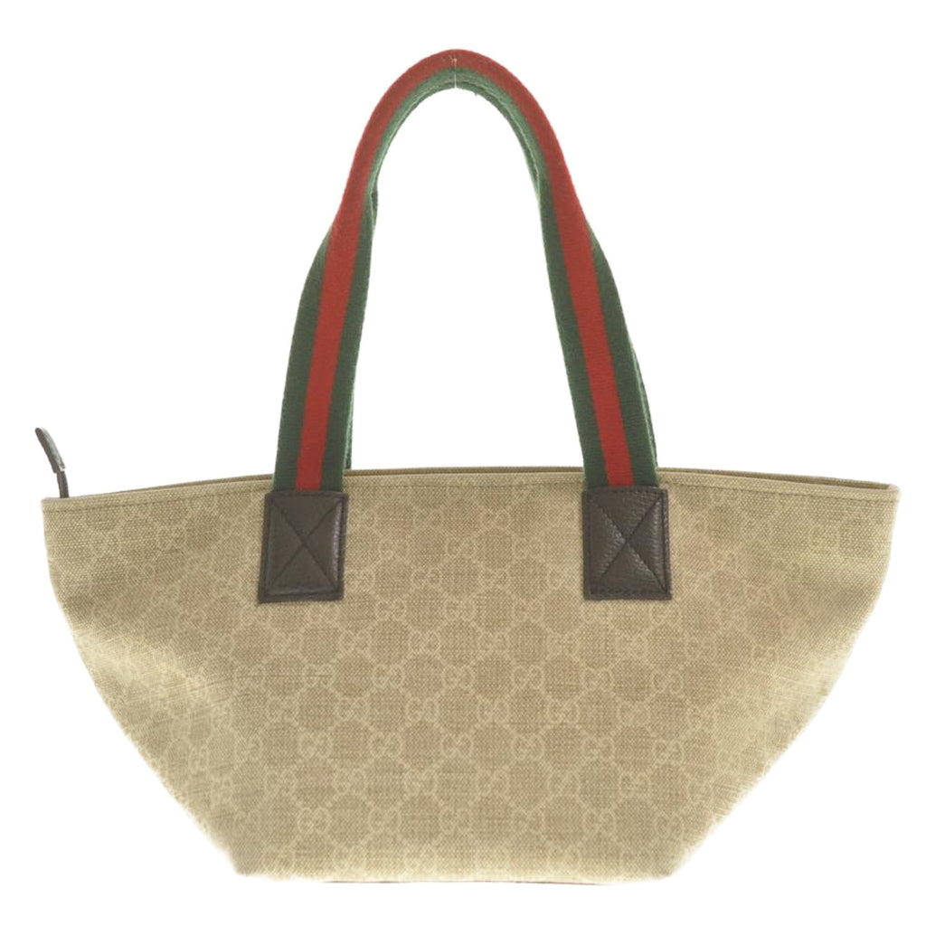 GUCCI Web Sherry Line GG Canvas Hand Bag Red Green Ege 374433502752 am2531s