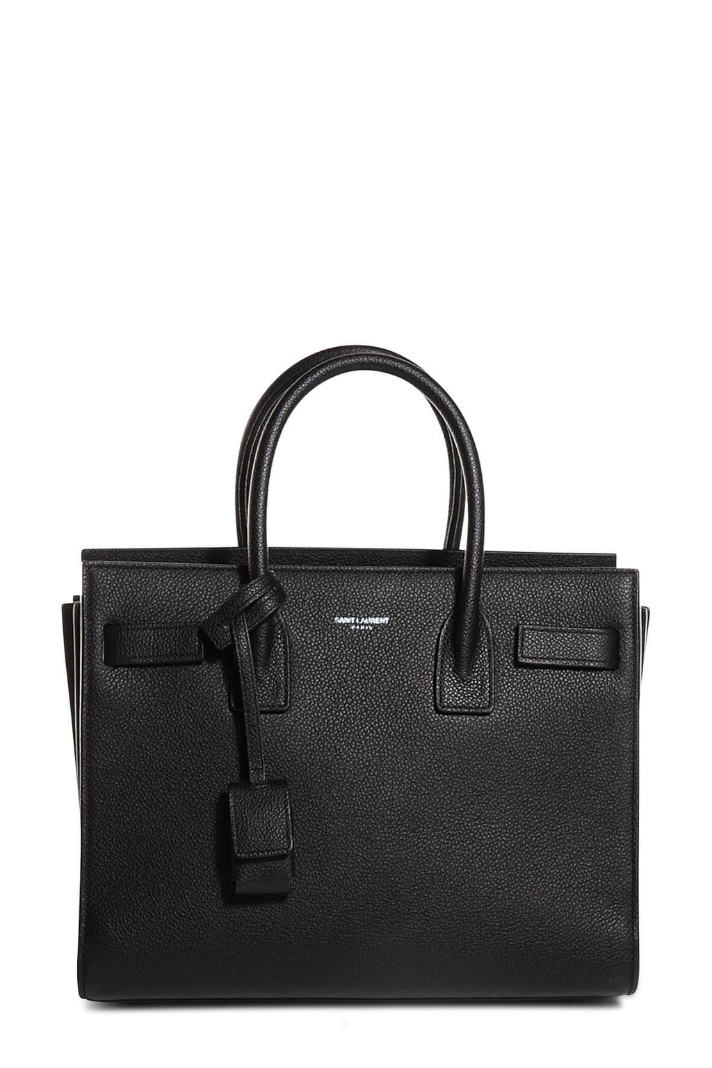 Classic Baby Sac De Jour Black Grained Leather with Black Hardware
