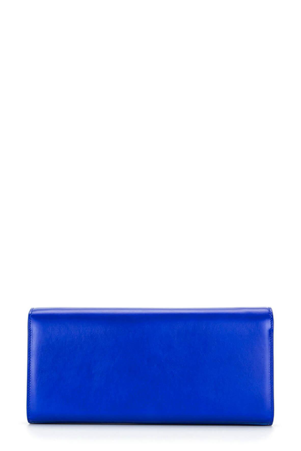 Classic Monogram Clutch Royal Blue
