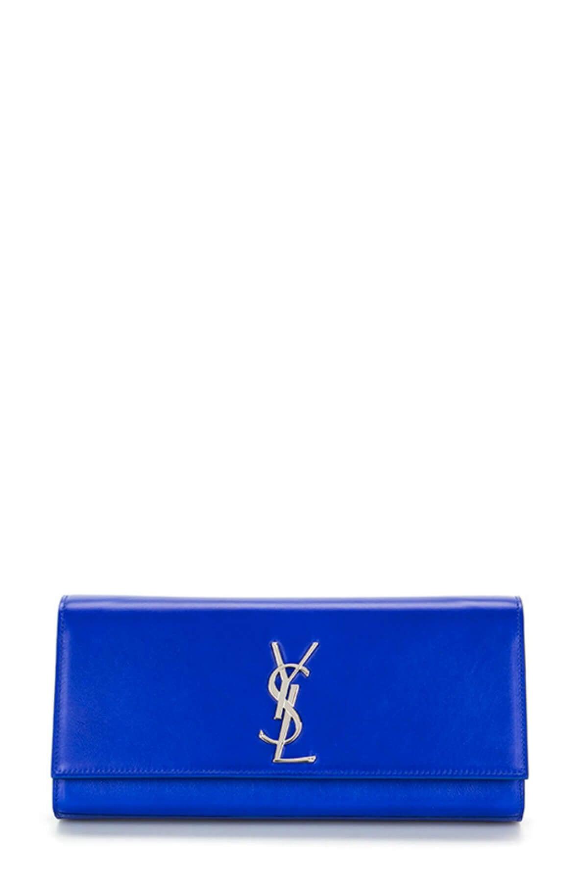 Classic Monogram Clutch Royal Blue