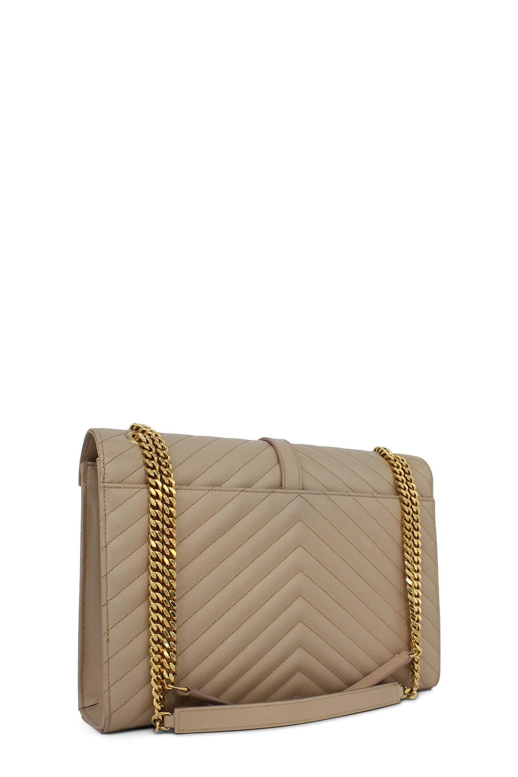Large Matelasse Monogram Envelope Bag Beige