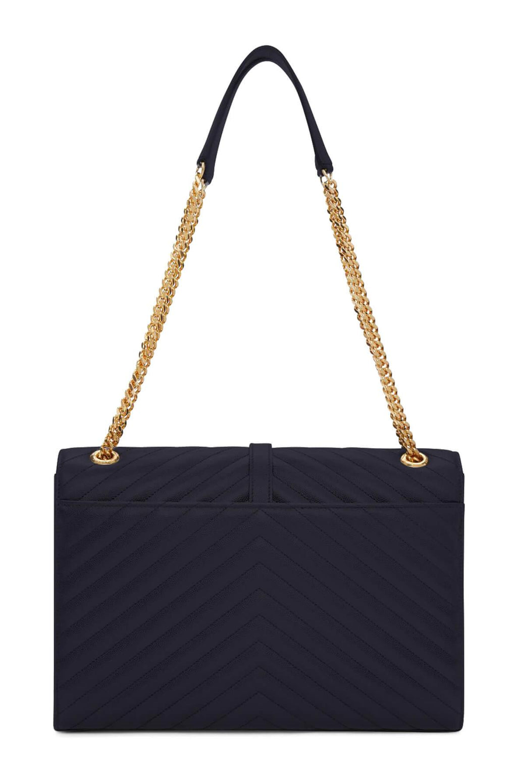 Large Matelasse Monogram Envelope Bag Navy