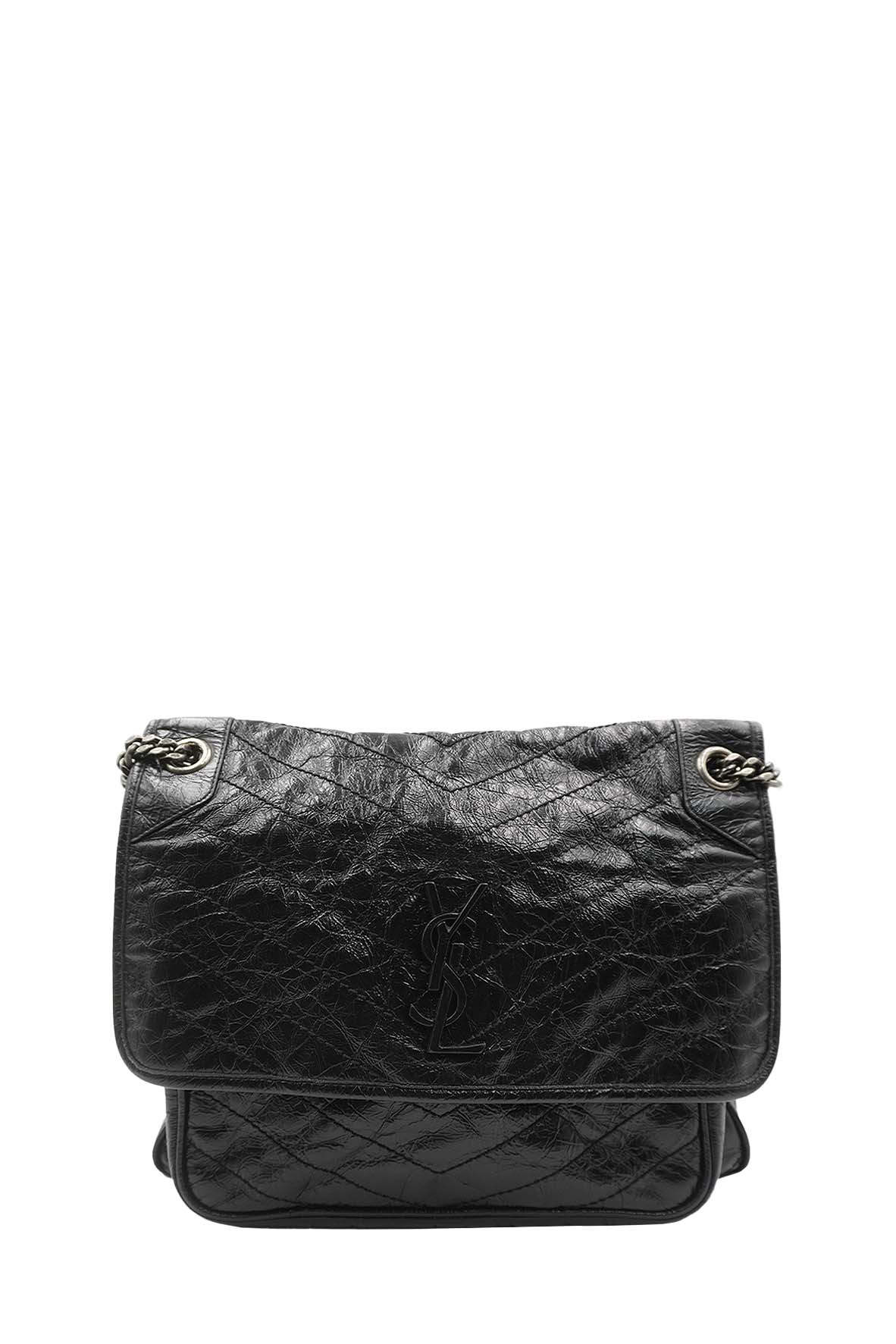Large Monogram Matelasse Niki Bag Black