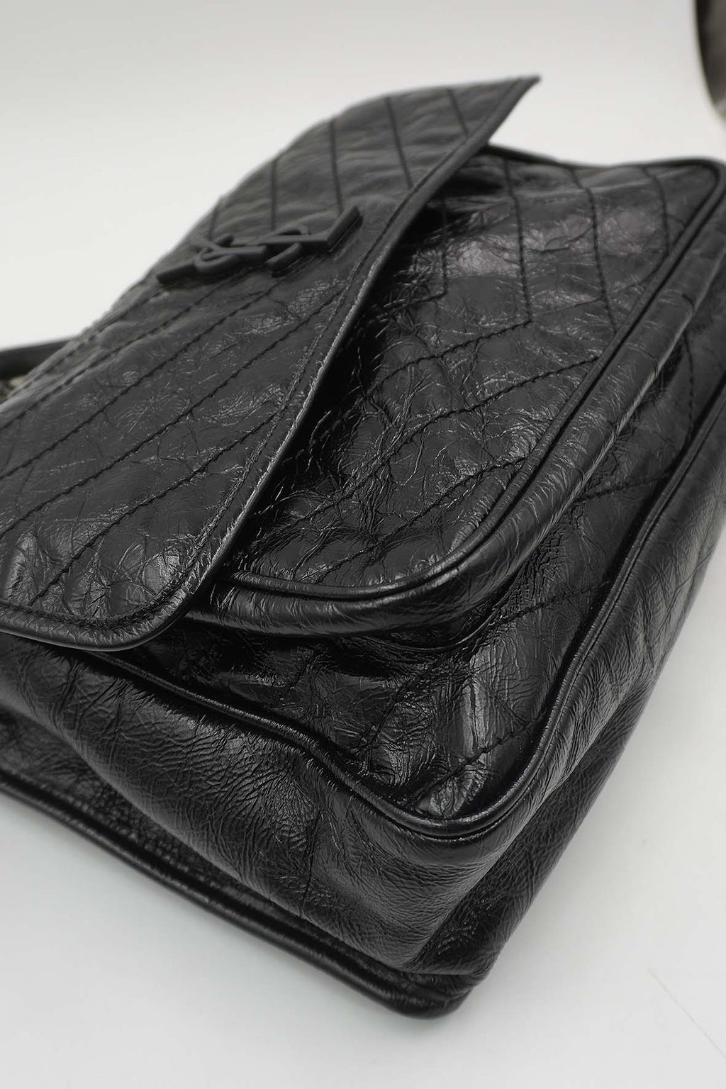 Large Monogram Matelasse Niki Bag Black