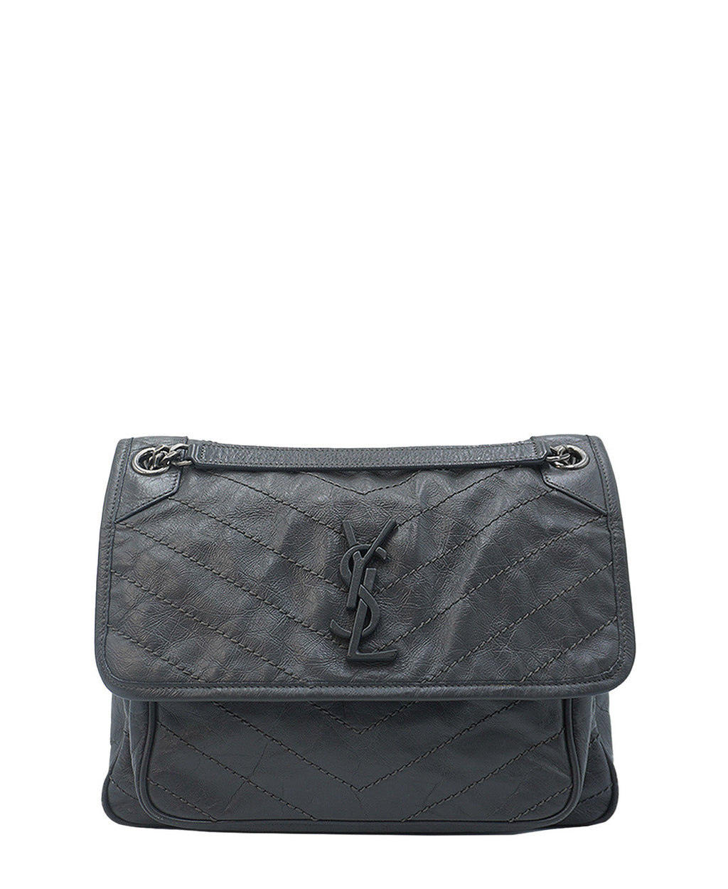 Large Monogram Matelasse Niki Bag Grey