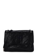 Large Niki Black with Silver Hardware
