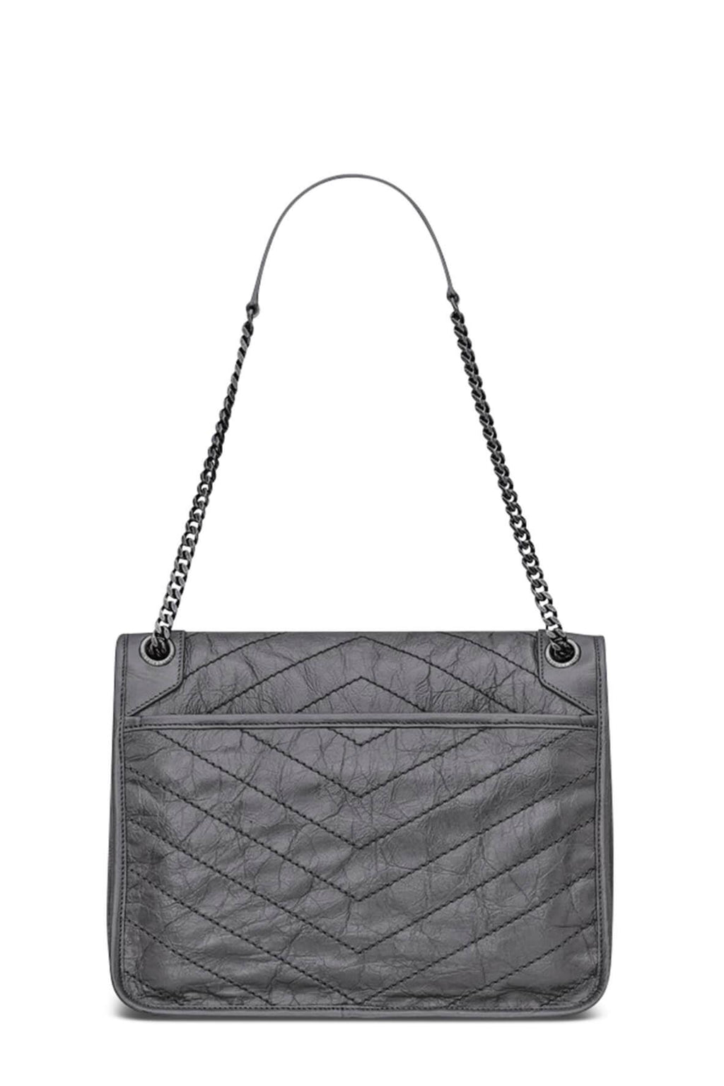 Large Niki Grey with Silver Hardware