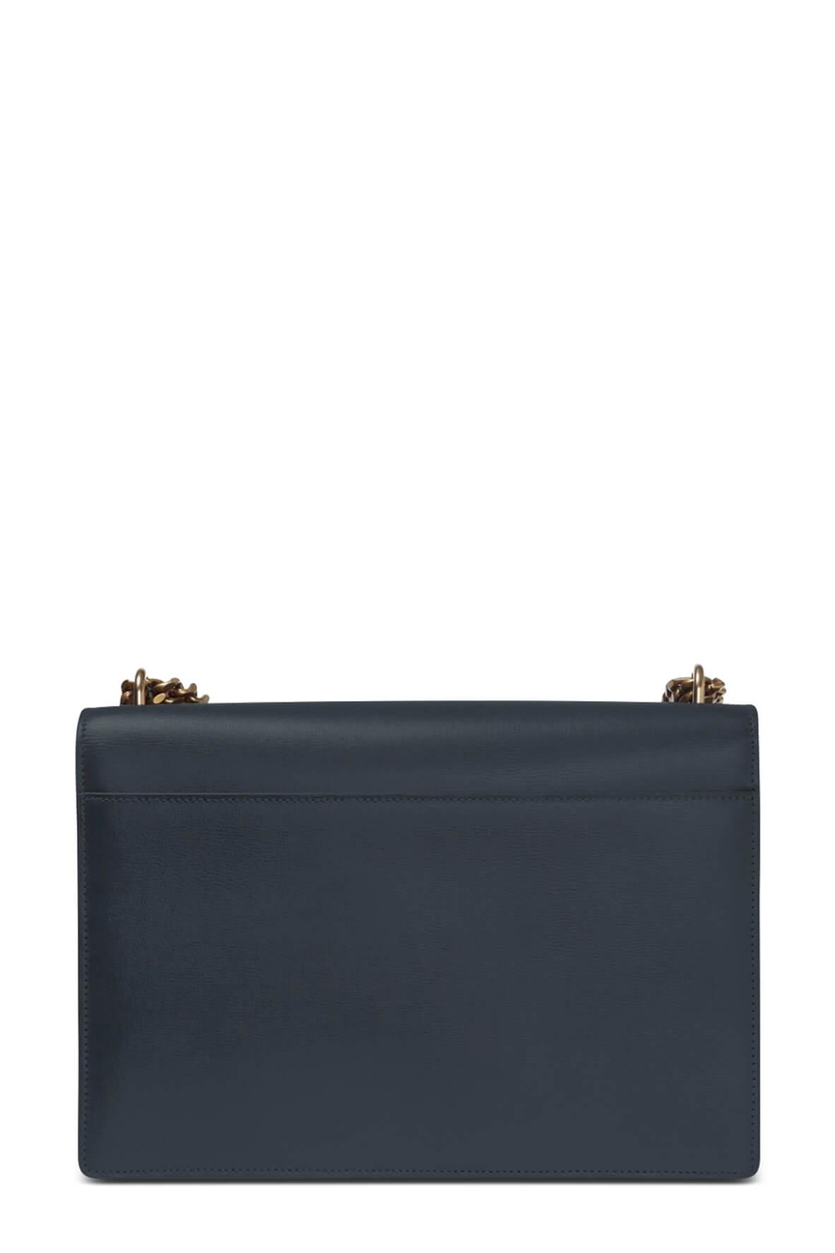 Large Sunset Bag Dark Smog with Gold Hardware