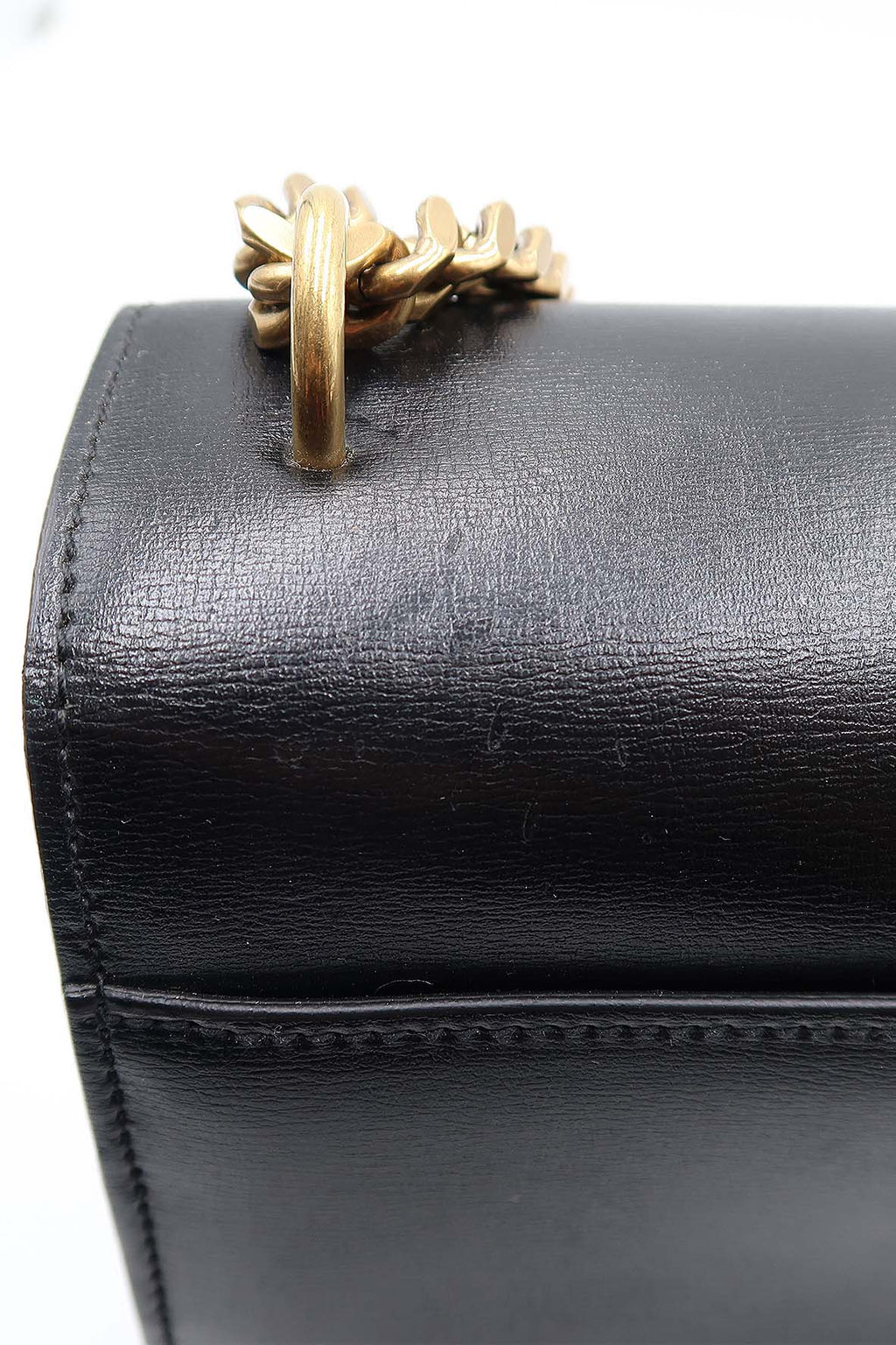 Large Sunset Bag with Gold Hardware Black