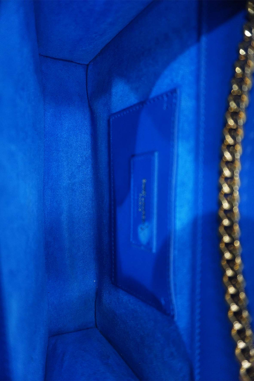 Leather Medium Kate Monogram Tassel Chain Bag with Tassel Blue
