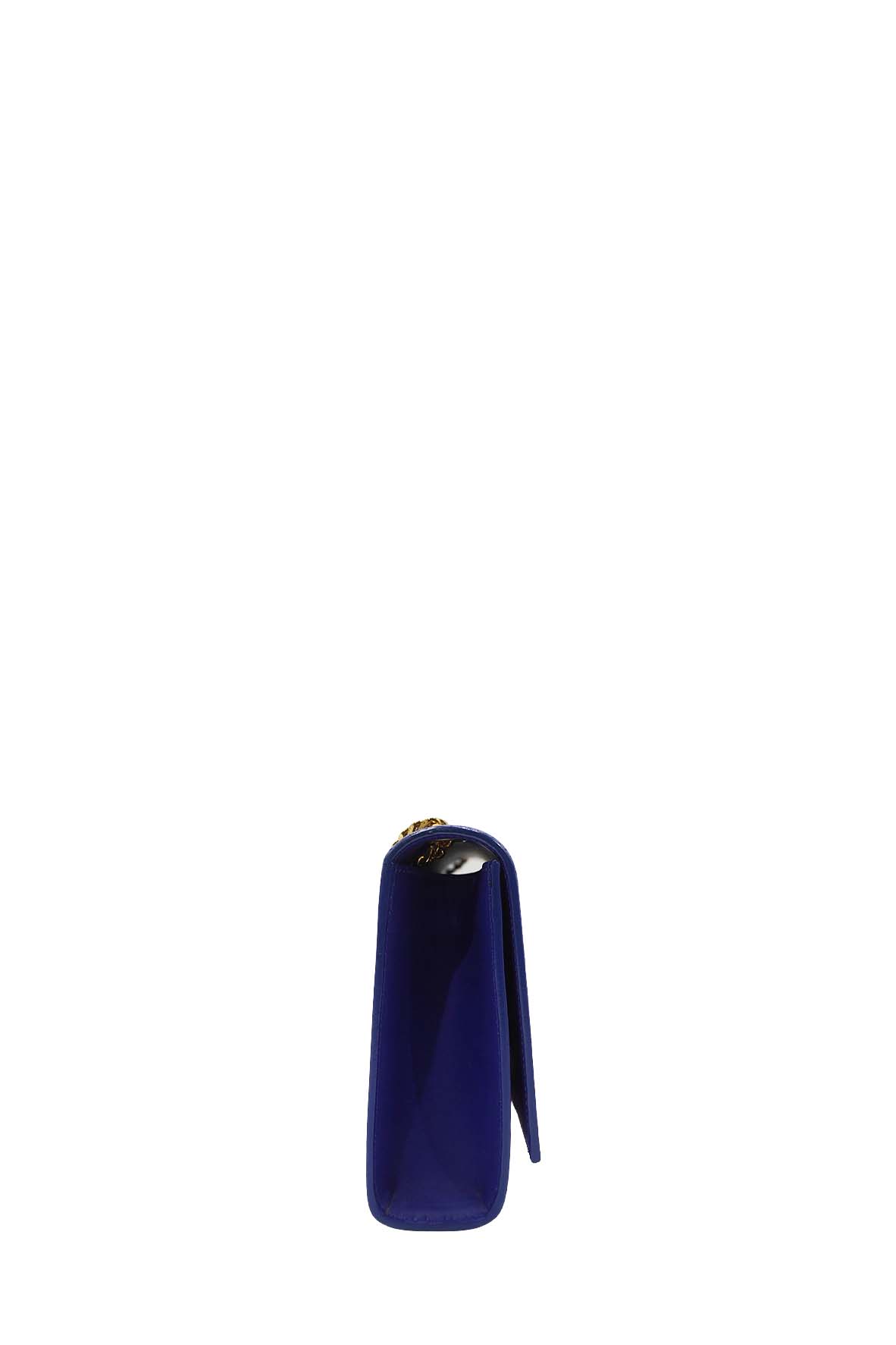 Leather Medium Kate Monogram Tassel Chain Bag with Tassel Blue