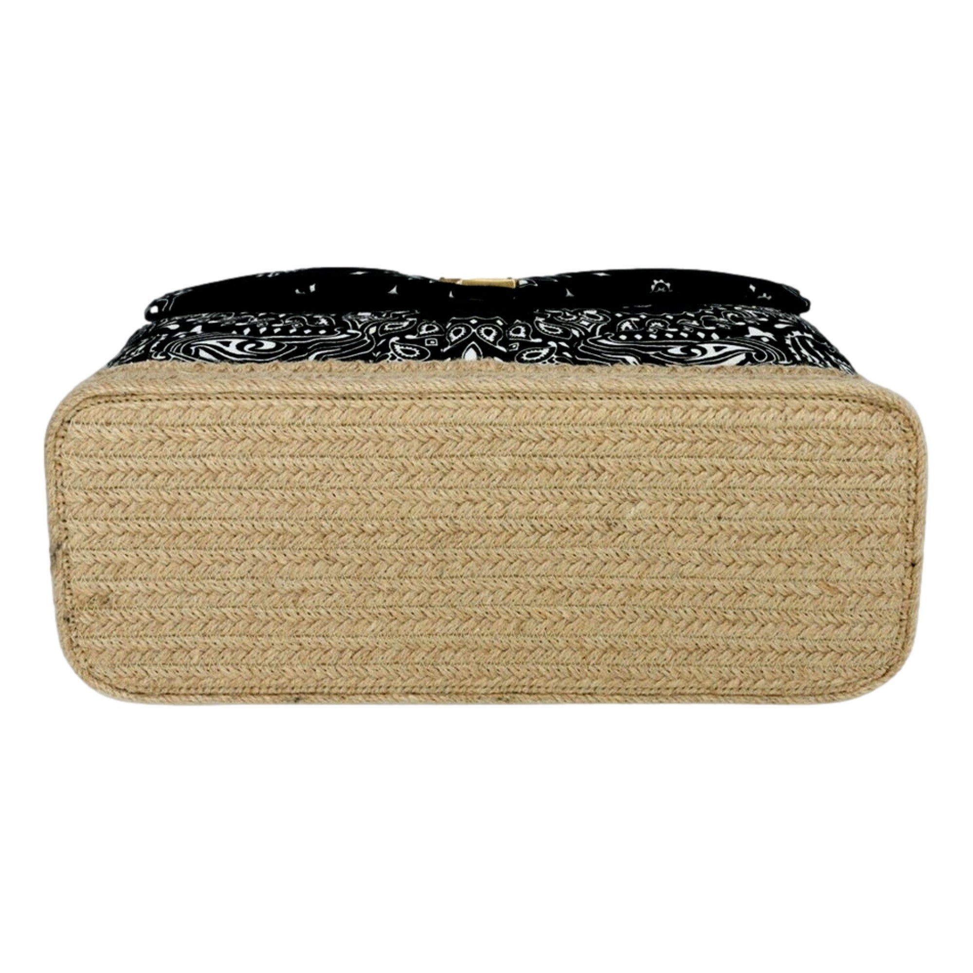 Saint Laurent Loulou Black Paisley Quilted Small Cross Body Bag