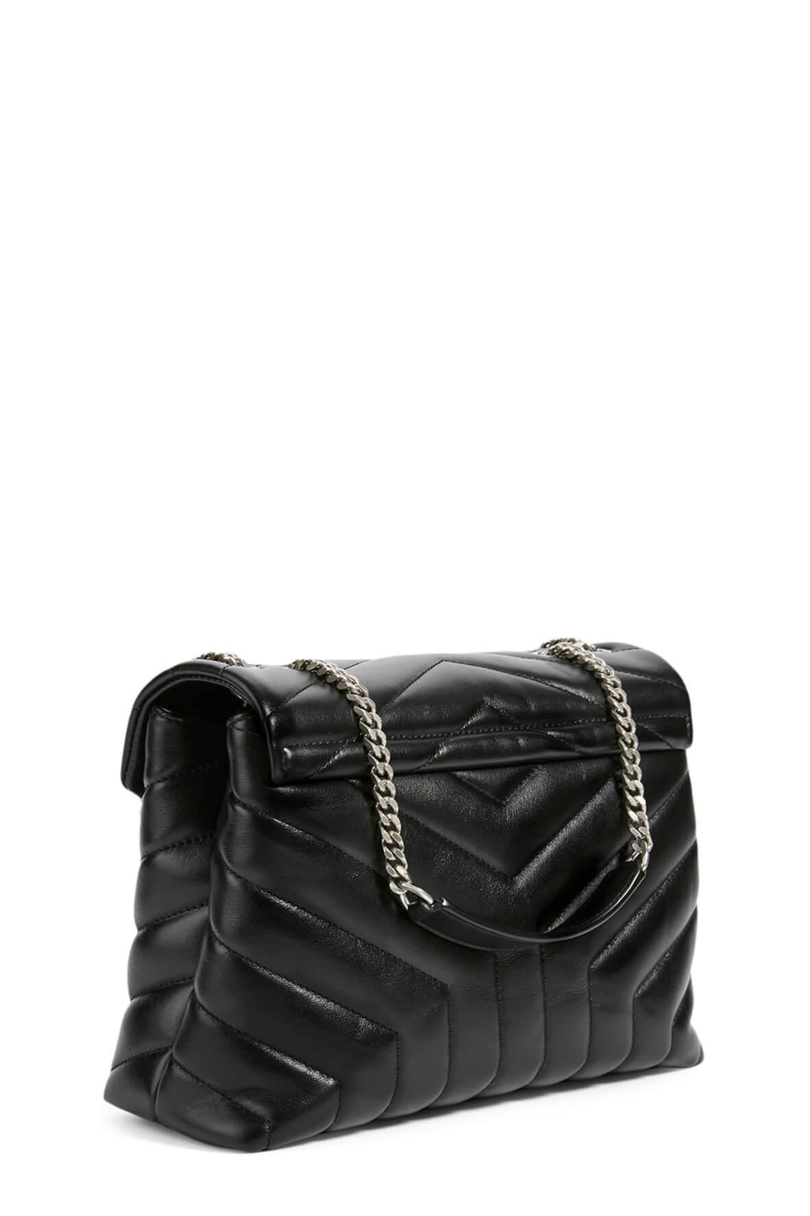 Loulou Small Black with Silver Hardware