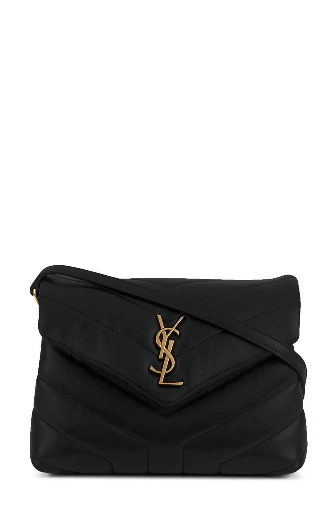 Loulou Toy Bag Black with Gold Hardware