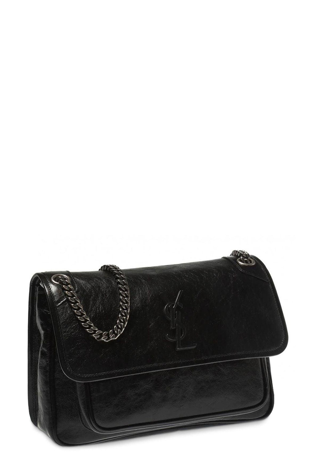 Medium Niki Black with Silver Hardware