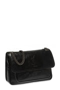 Medium Niki Black with Silver Hardware