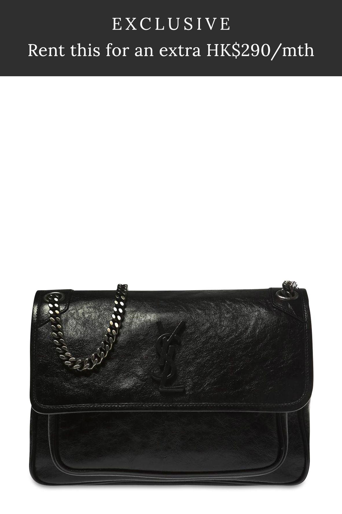 Medium Niki Black with Silver Hardware