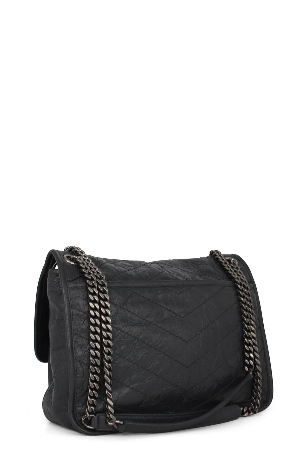 Medium Niki Crinkle Dark Grey