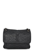 Medium Niki Crinkle Dark Grey