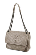 Medium Niki Taupe with Silver Hardware Taupe
