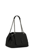 Medium Nolita Black with Silver Hardware
