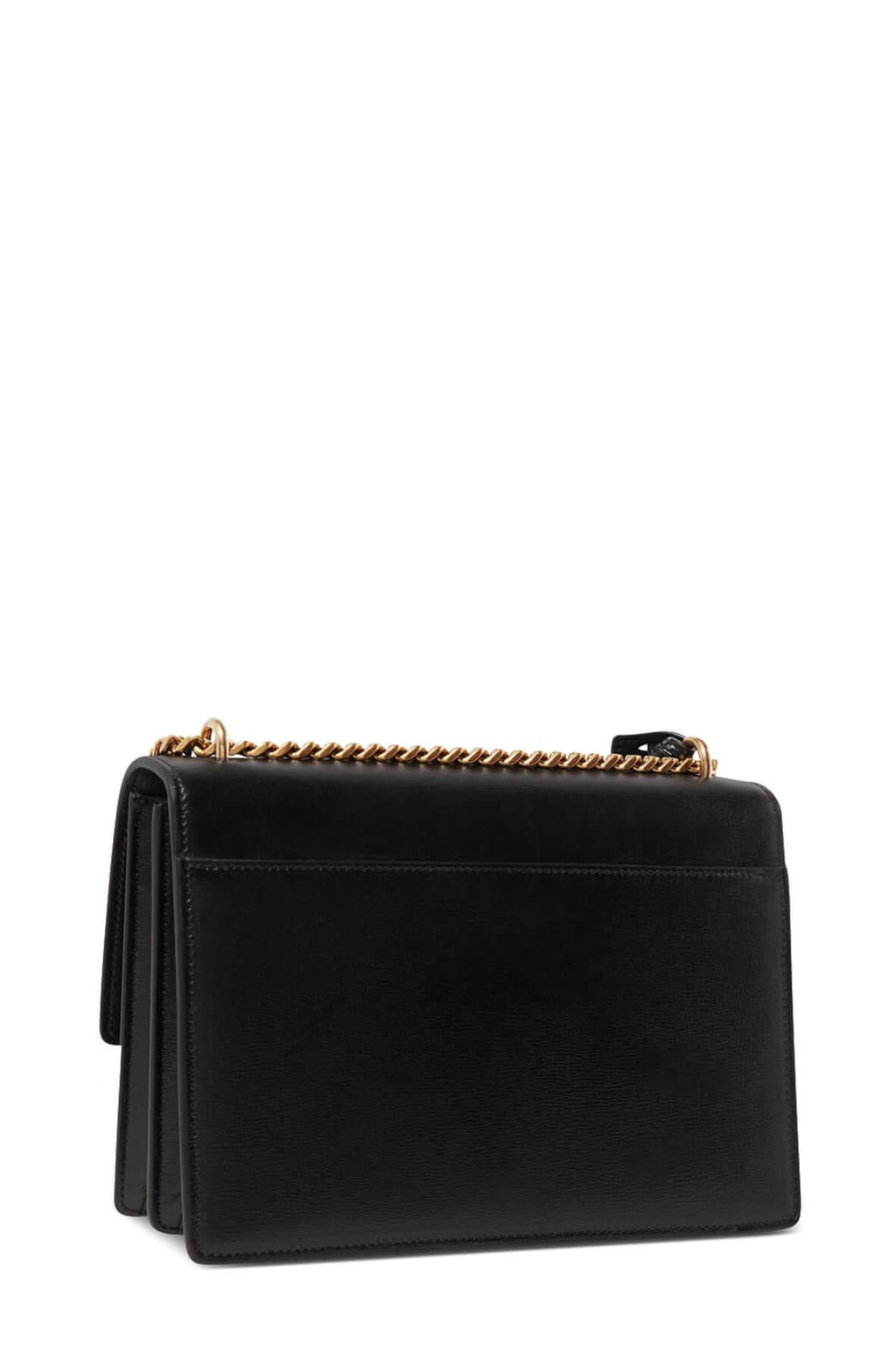 Medium Sunset Bag Black with Gold Hardware