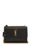 Medium Sunset Bag Black with Gold Hardware