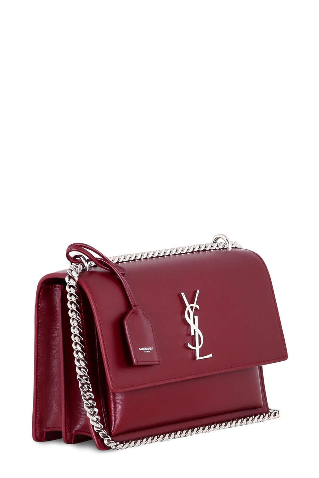 Medium Sunset Bag Red with Silver Hardware