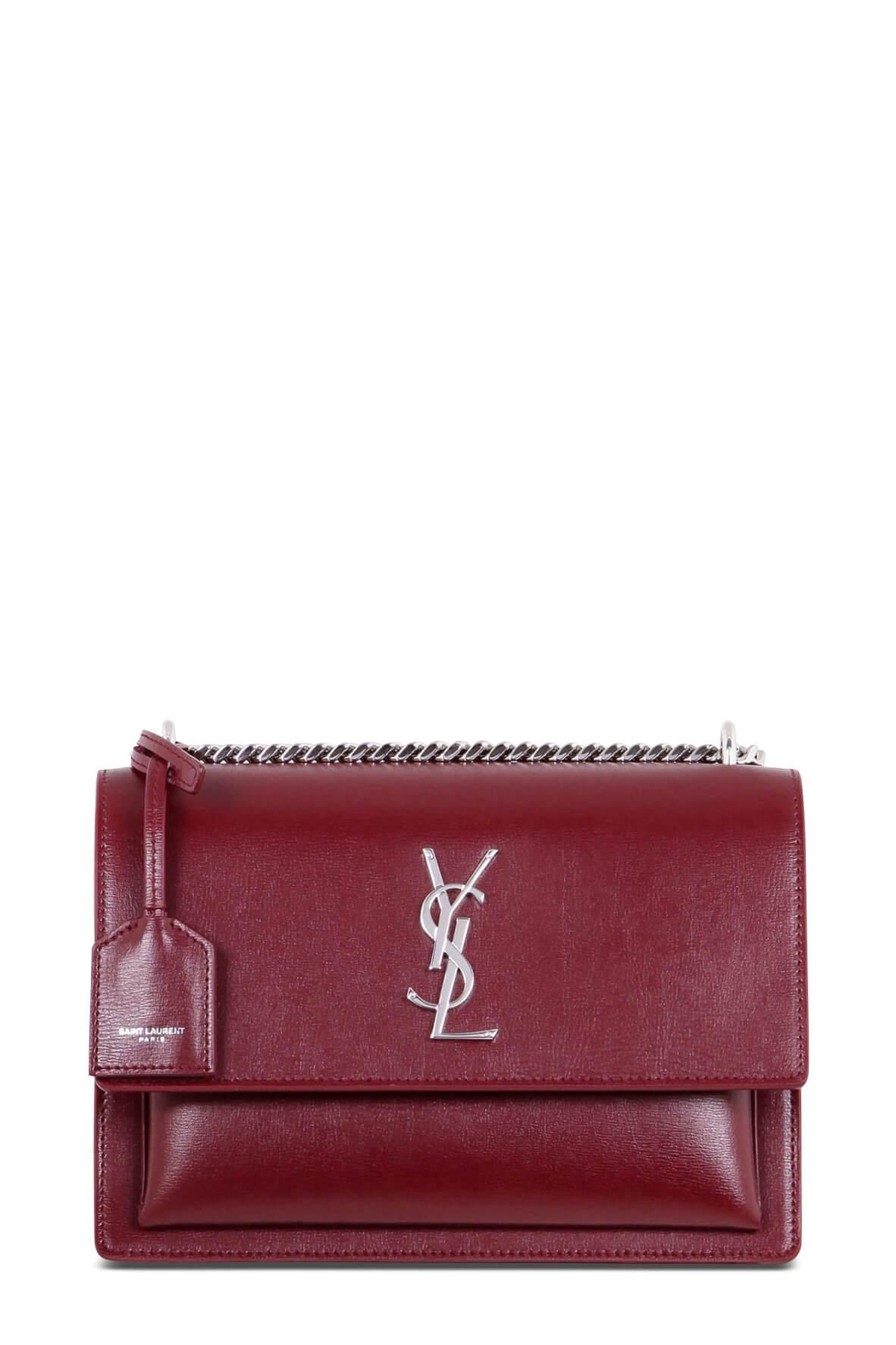 Medium Sunset Bag Red with Silver Hardware