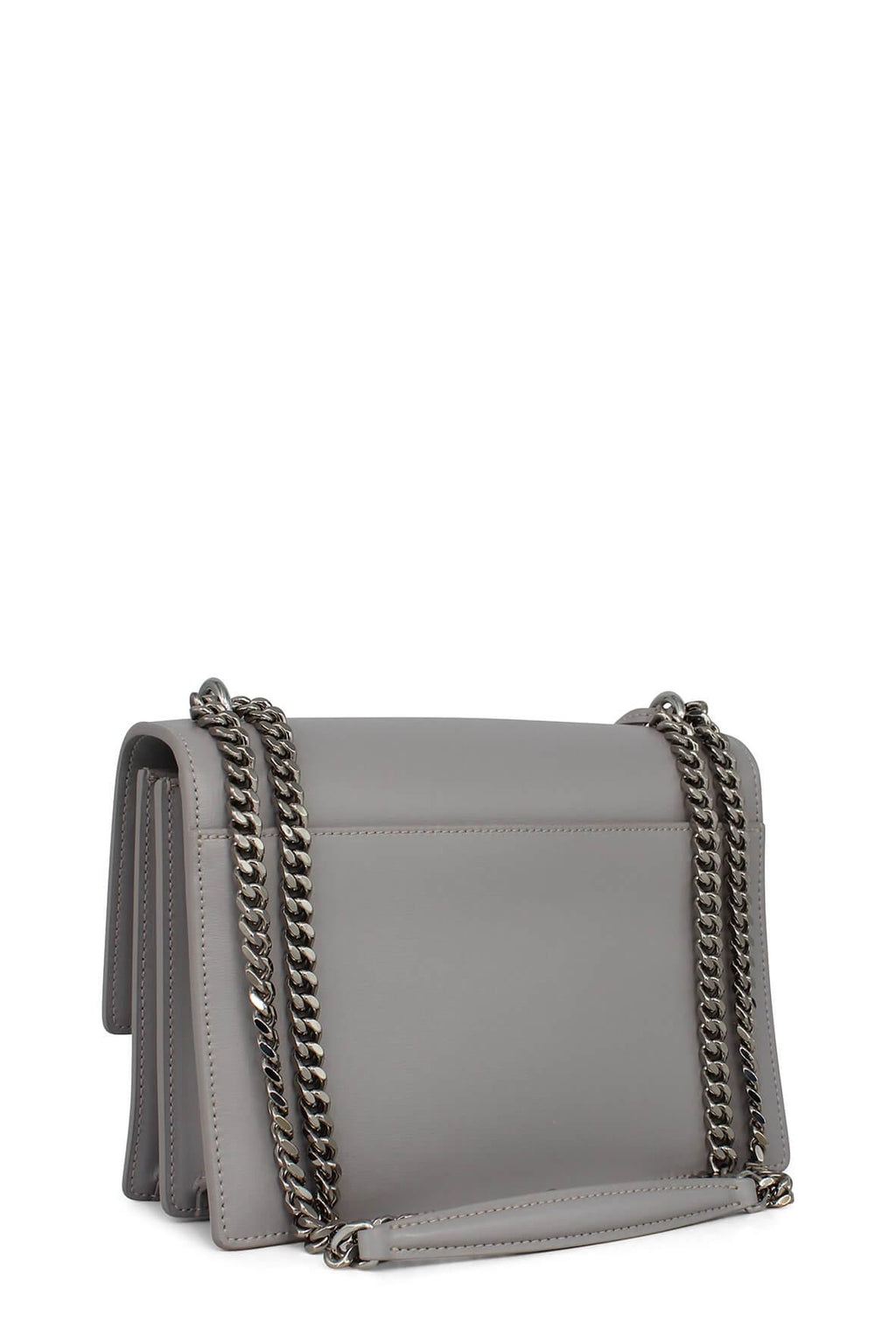 Medium Sunset Bag Grey with Silver Hardware