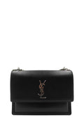 Medium Sunset Bag with Silver Hardware Black