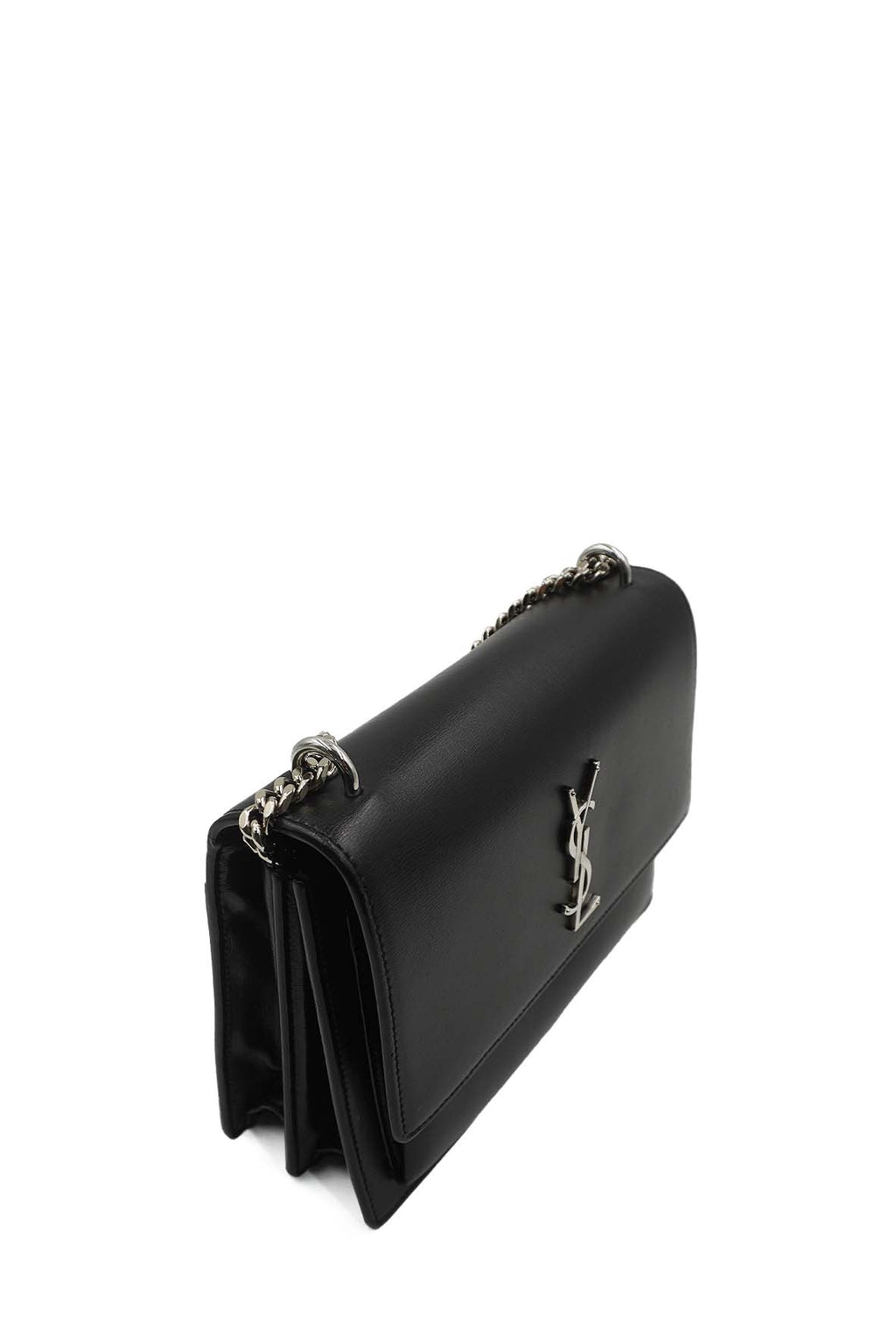 Medium Sunset Bag with Silver Hardware Black