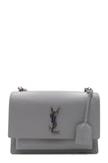 Medium Sunset Bag with Silver Hardware Grey