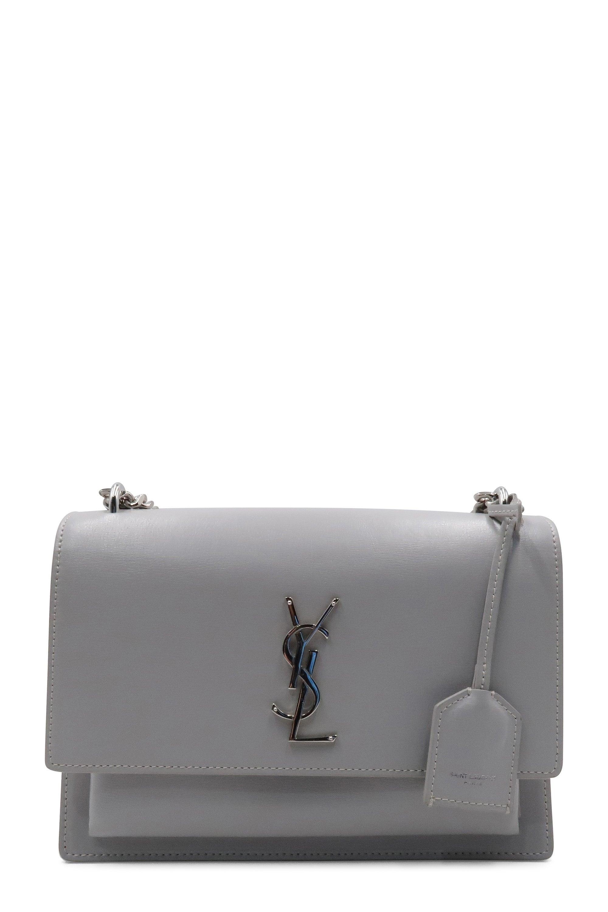 Medium Sunset Bag with Silver Hardware Grey