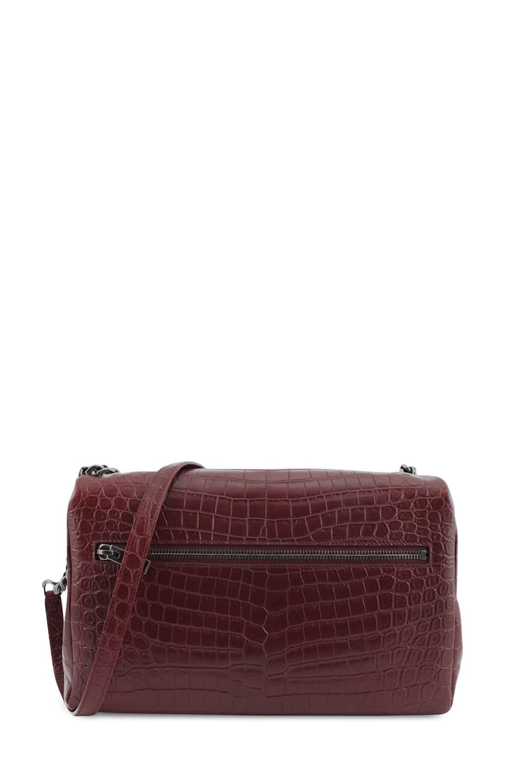 Medium West Hollywood Bag Crocodile Embossed Red