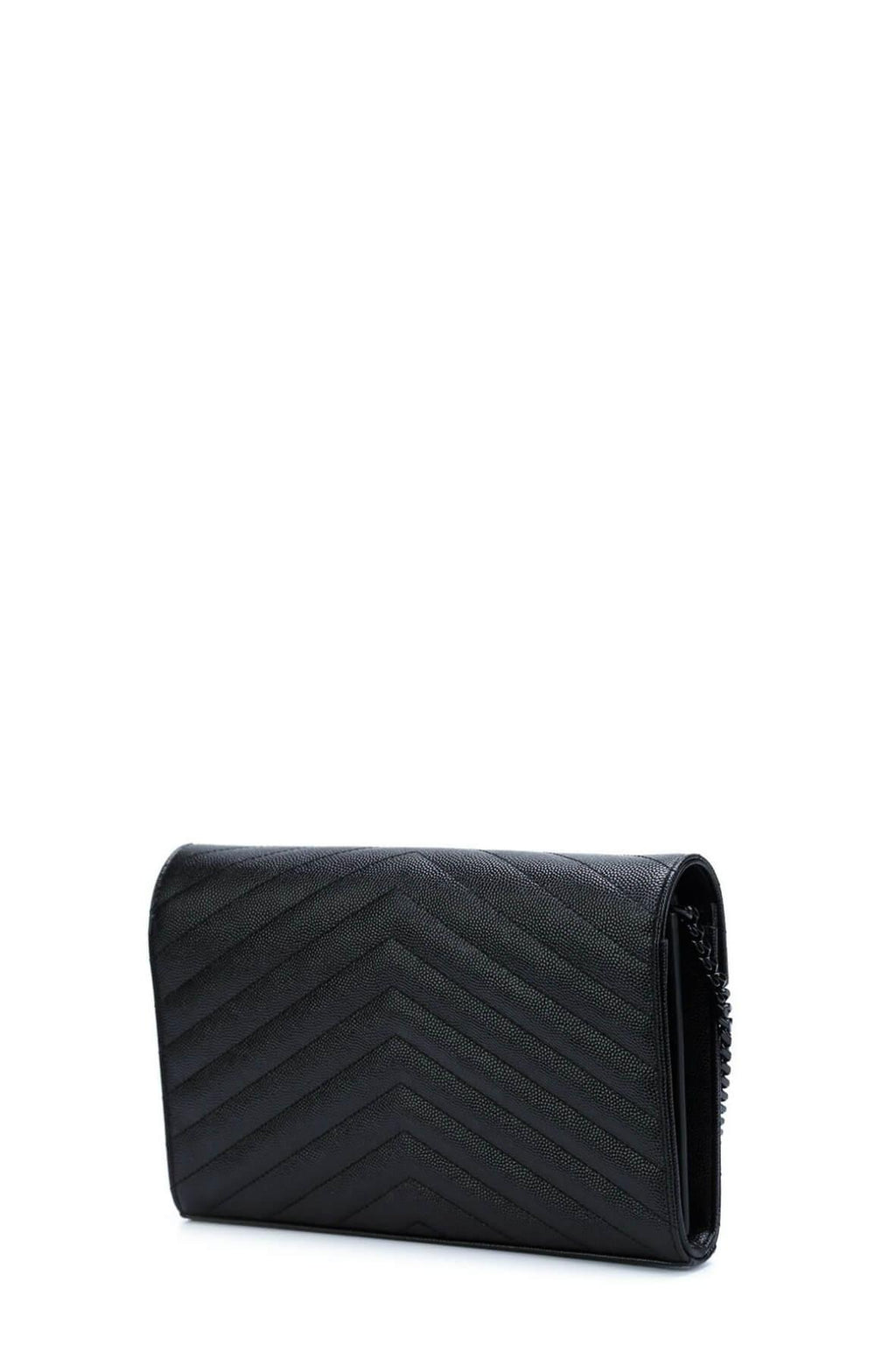 Monogram Chain Wallet Black with Black Hardware