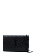 Monogram Chain Wallet Black with Black Hardware