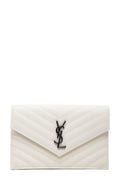 Monogram Chain Wallet Cream with Black Hardware