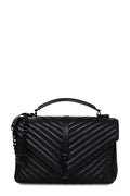 Large Monogram College Bag Dark Grey