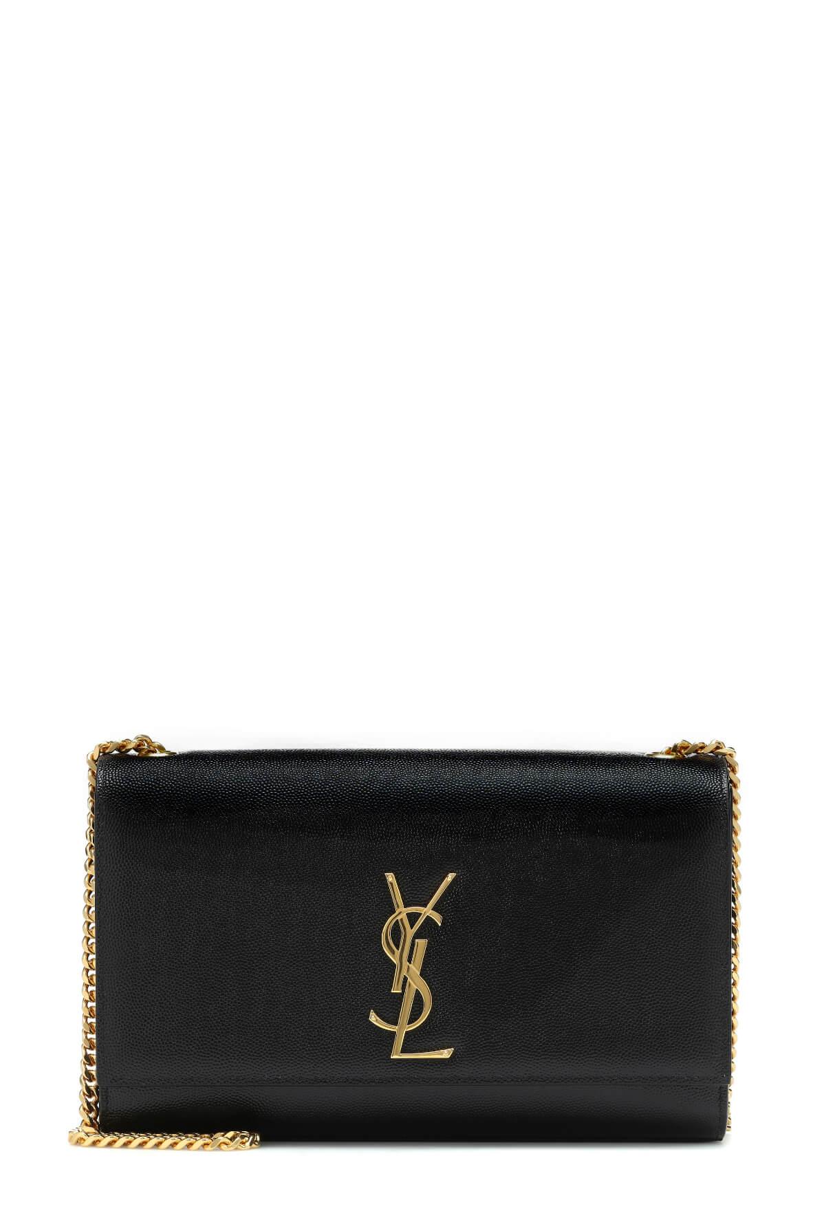 Monogram Medium Kate Black with Gold Hardware