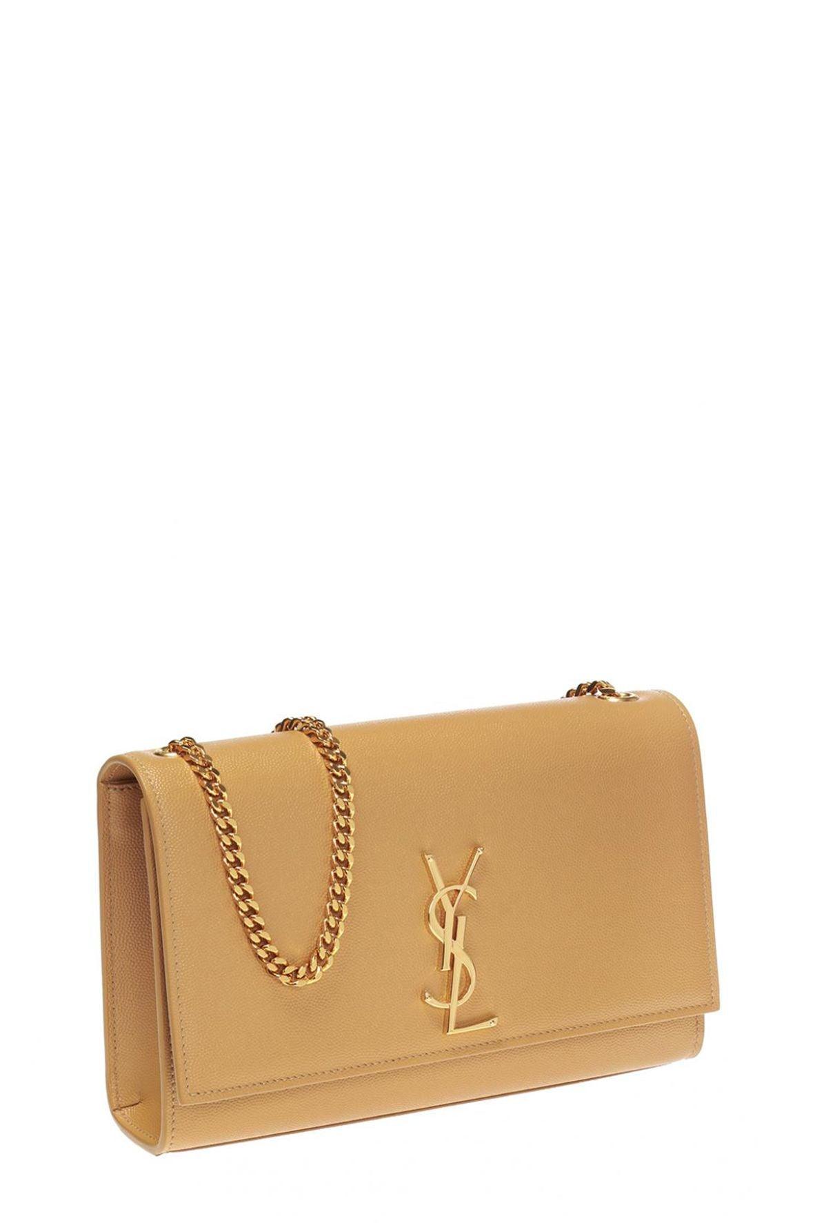 Monogram Medium Kate Beige with Gold Hardware