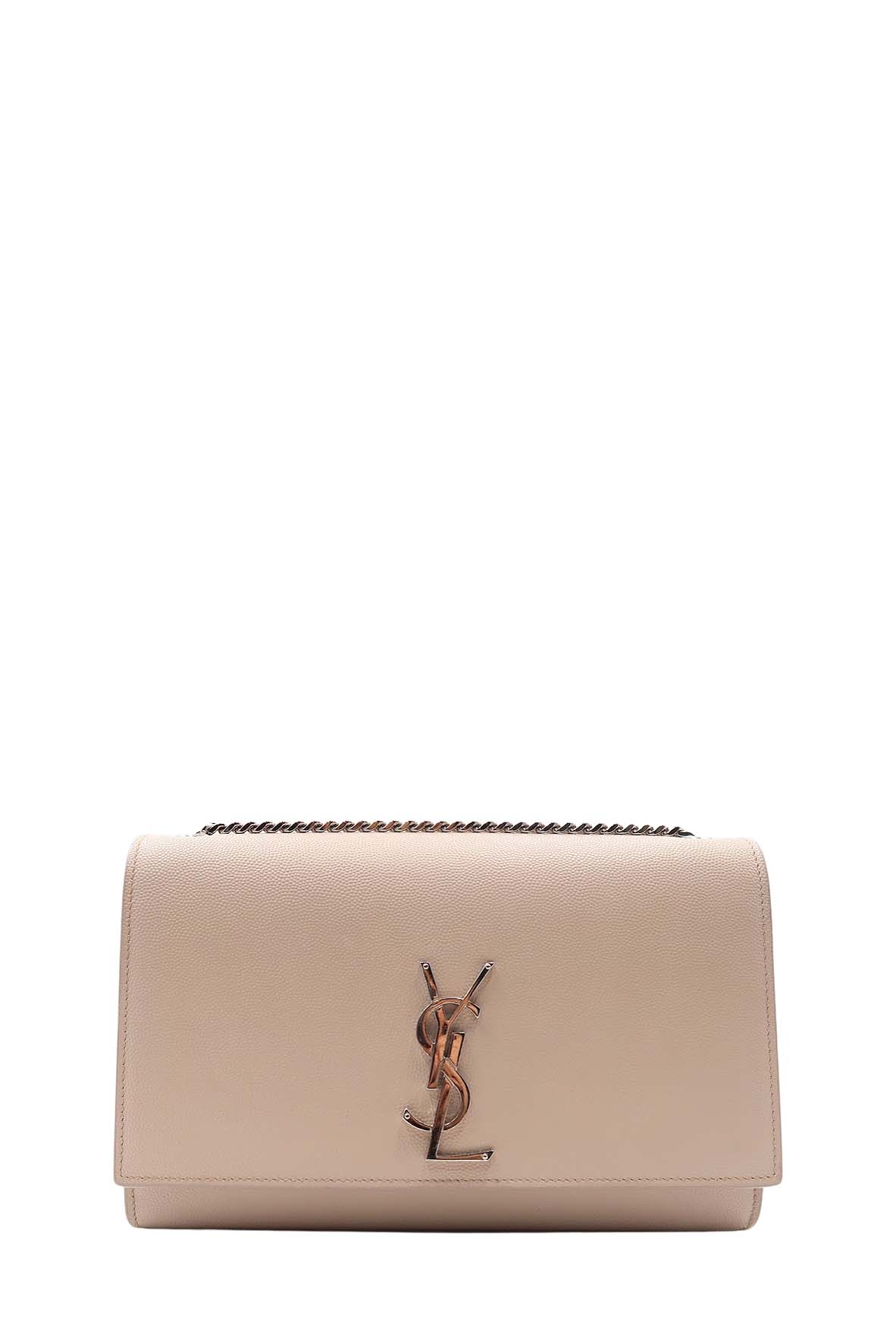Monogram Medium Kate with Silver Hardware Pale Blush