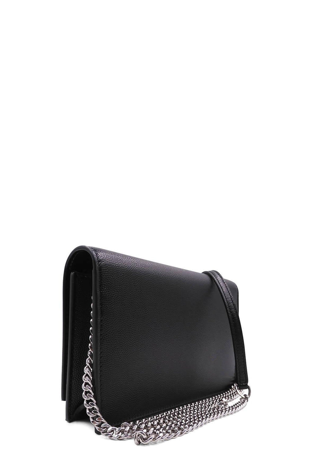 Monogram Small Kate with Tassel Black With Silver Hardware