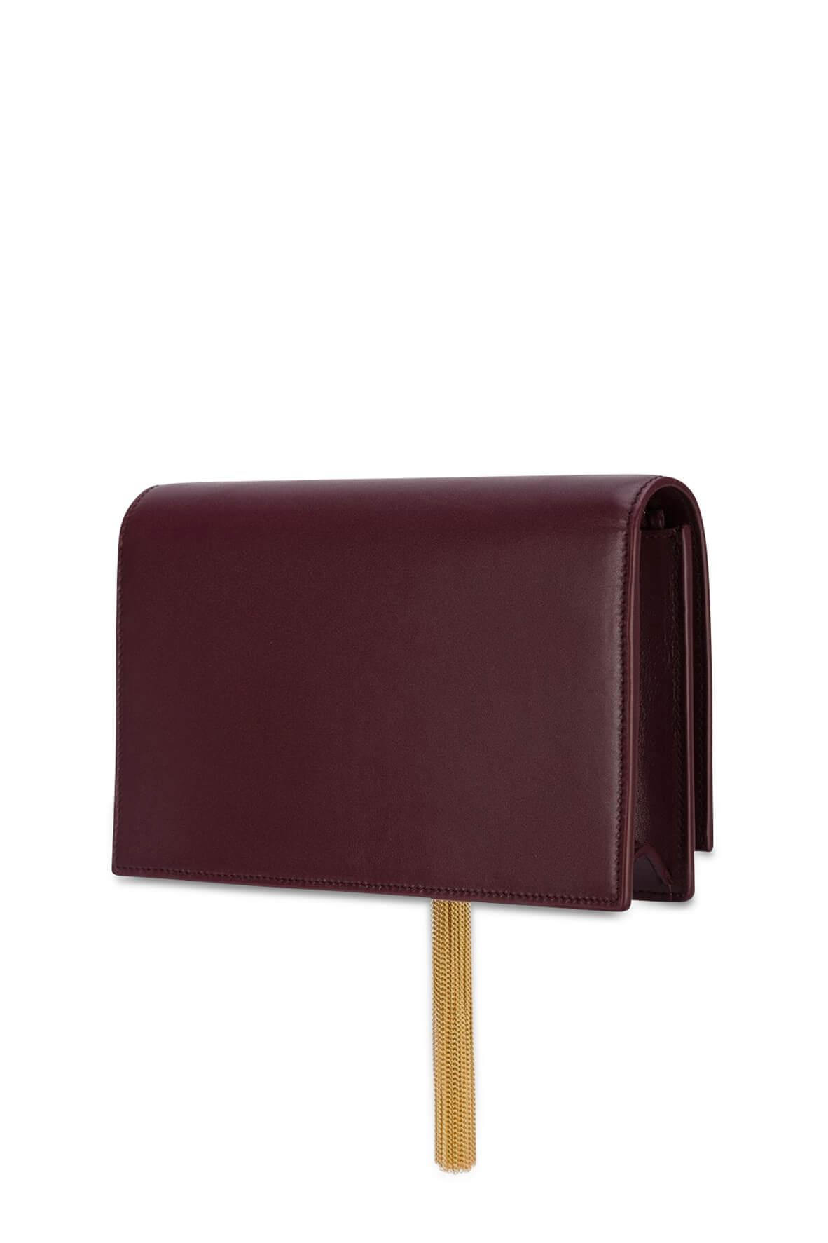 Monogram Small Kate with Tassel Rouge with Gold Hardware
