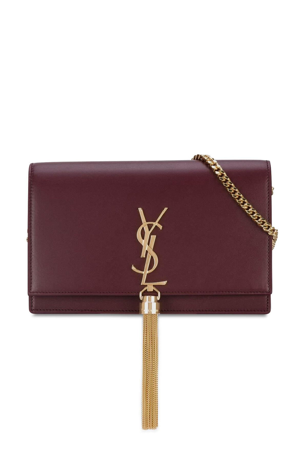Monogram Small Kate with Tassel Rouge with Gold Hardware