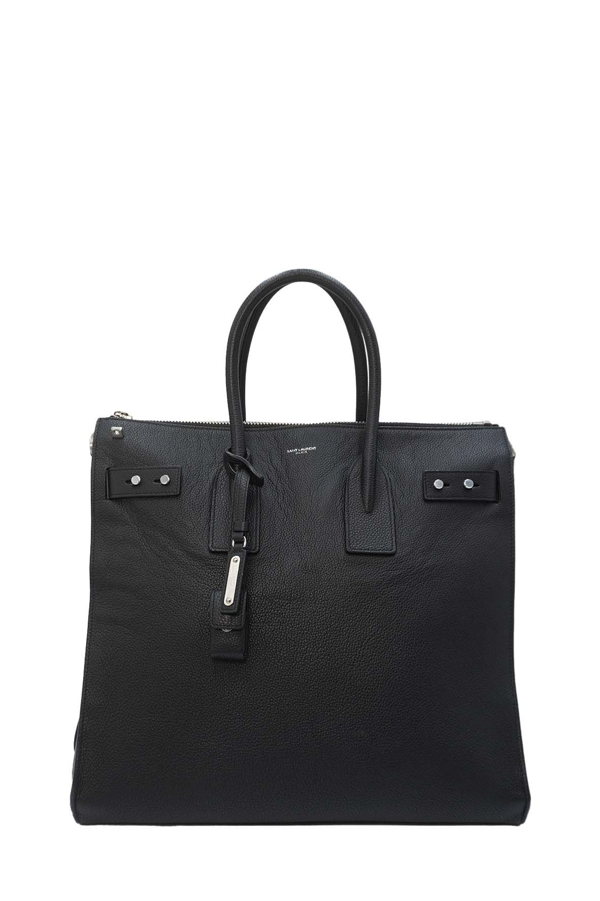 Sac De Jour North/South in Grained Leather Black